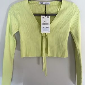 Zara Tie Sweater. Size small. Brand new!